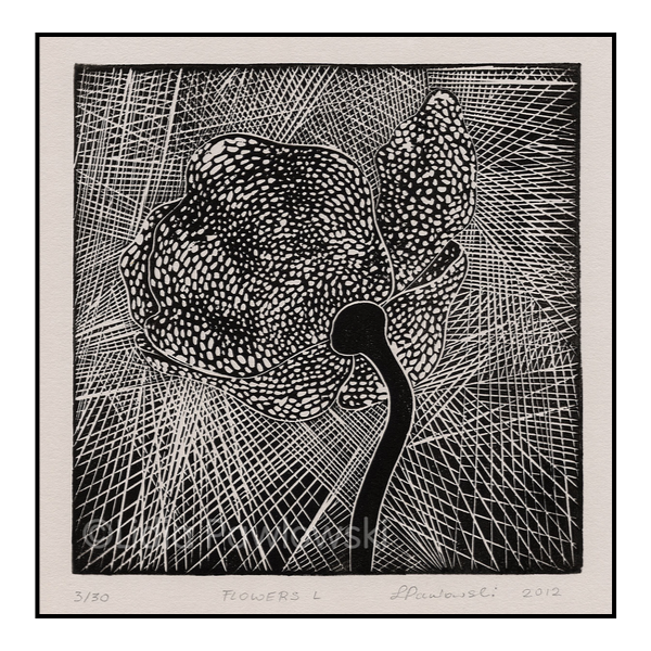 Linoprint Flowers L