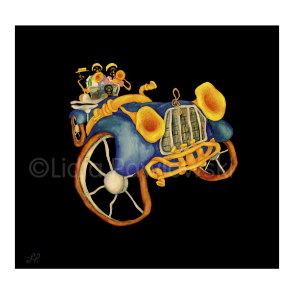 Jazz #1, Illustration, Acrylic on Paper